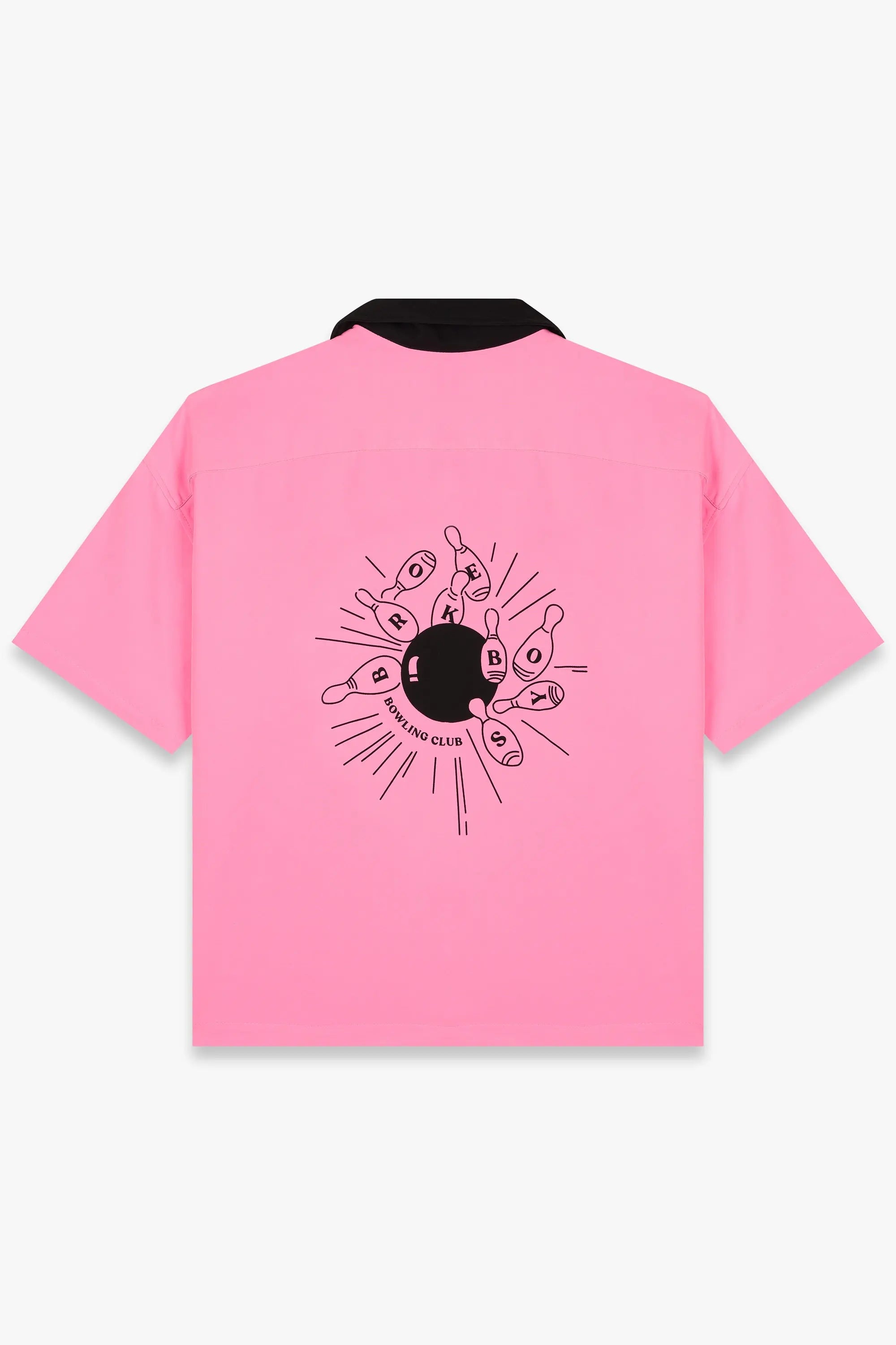 dola - Broke Bowling Club Shirt Pink - dola