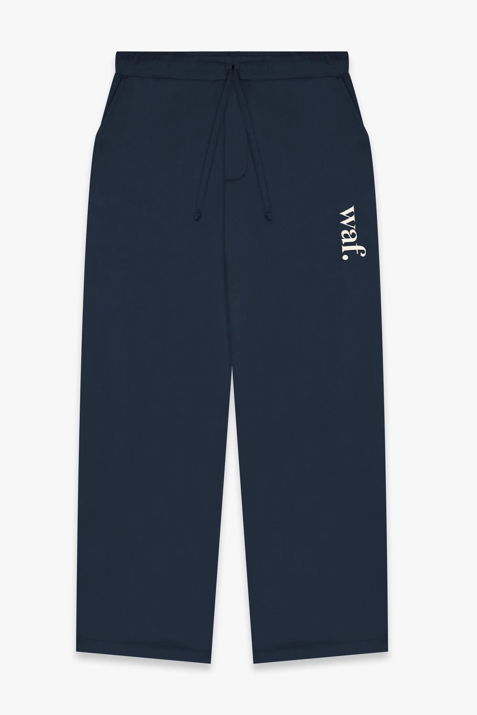 Baggy Chinos pants navy blue Waf