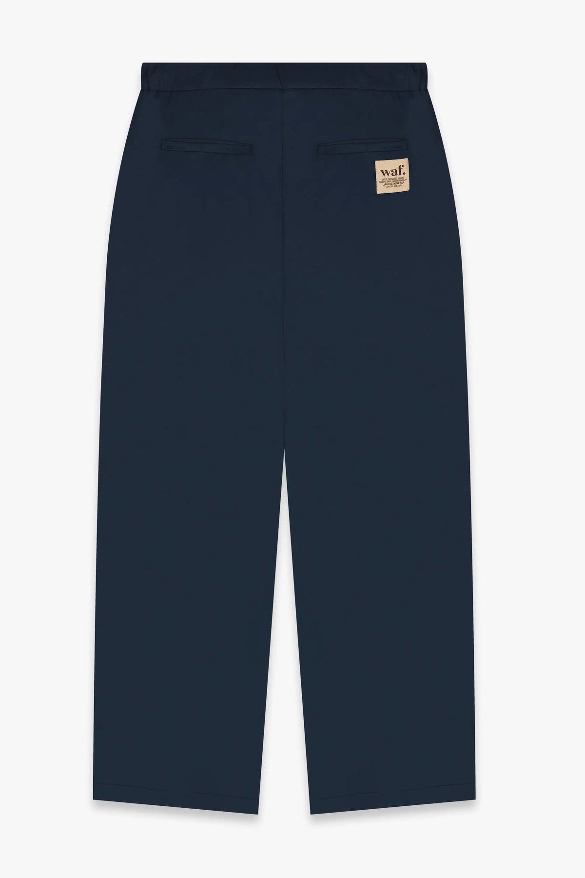 Baggy Chinos pants navy blue Waf