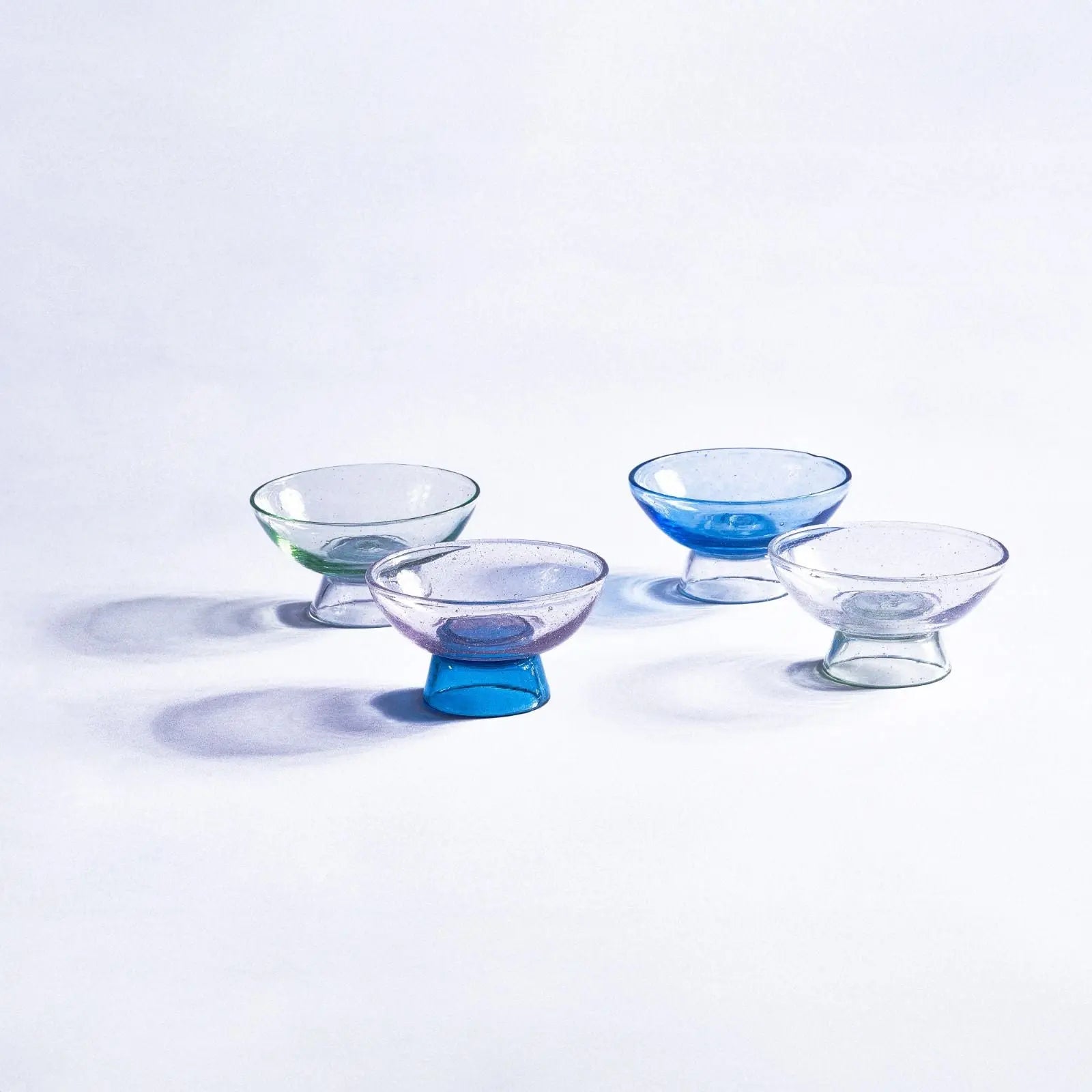 Blown Glass Cups Set Jibel