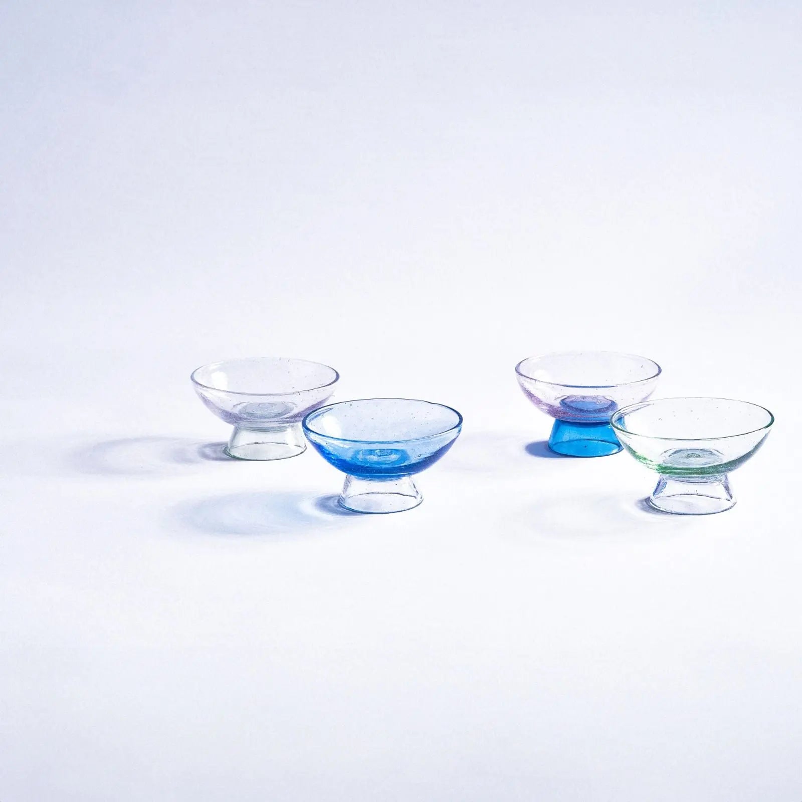 Blown Glass Cups Set Jibel