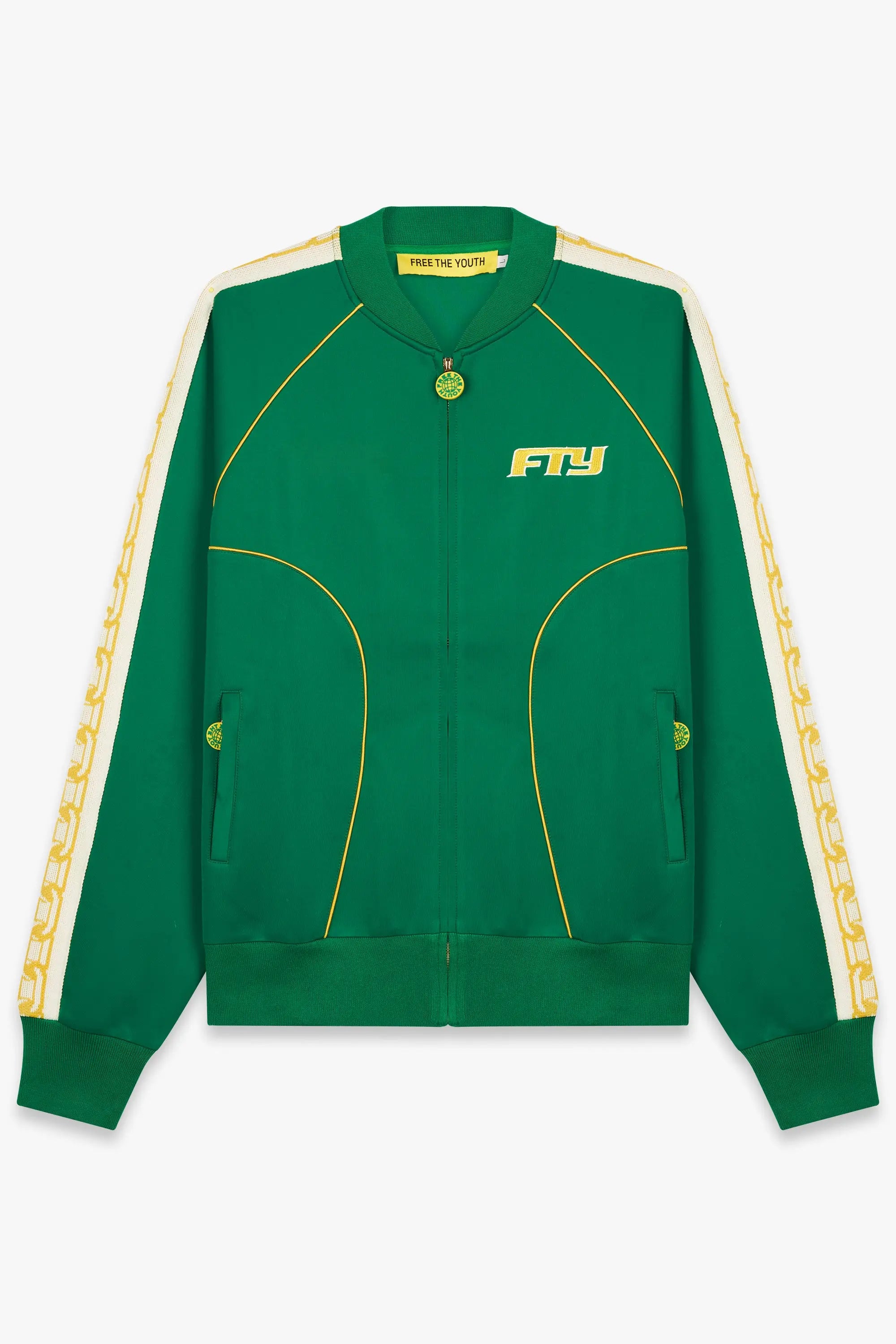 Fty Tear chain Track Jacket Green Free The Youth