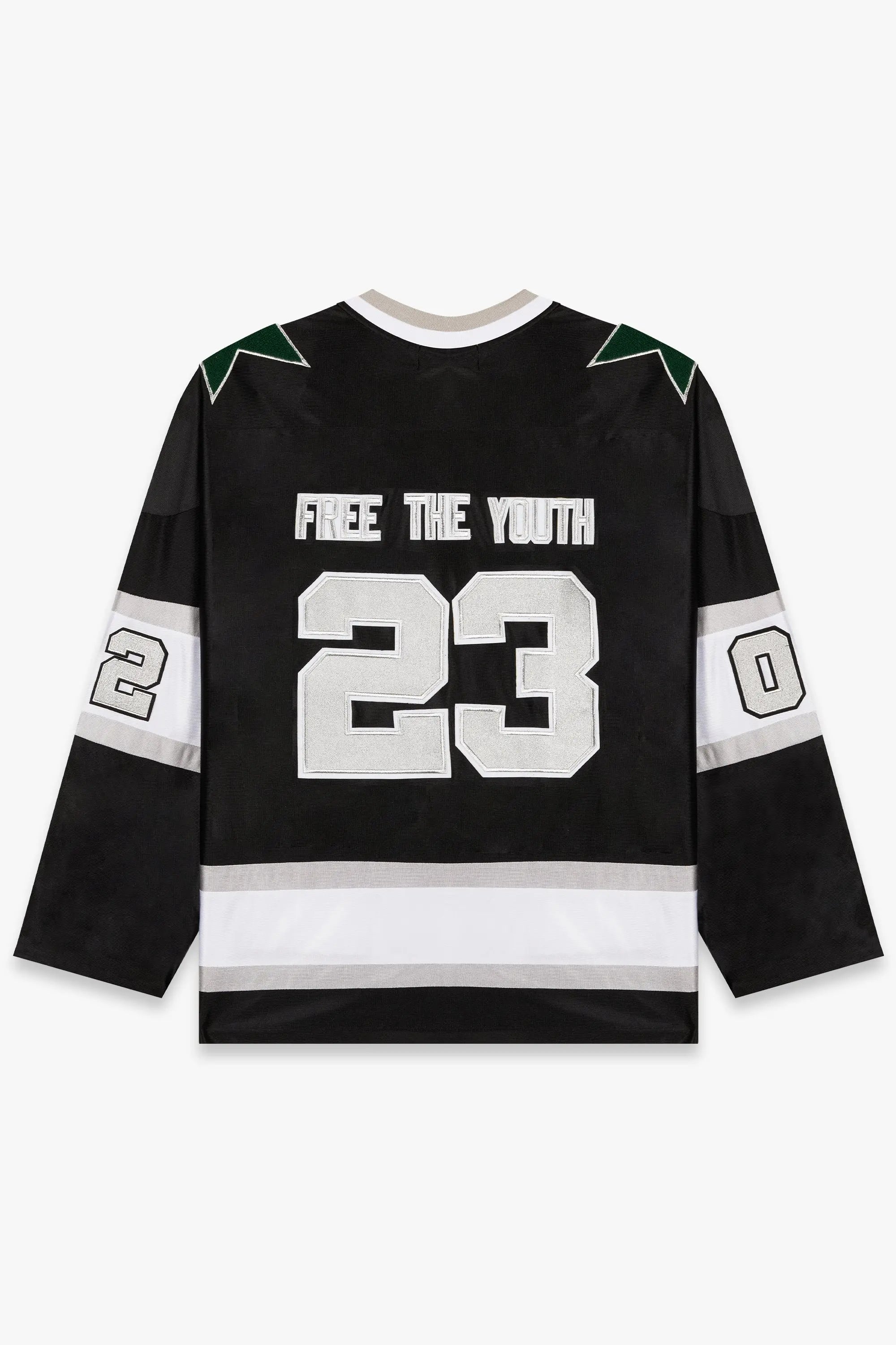 Fty sports hockey jersey Black Free The Youth