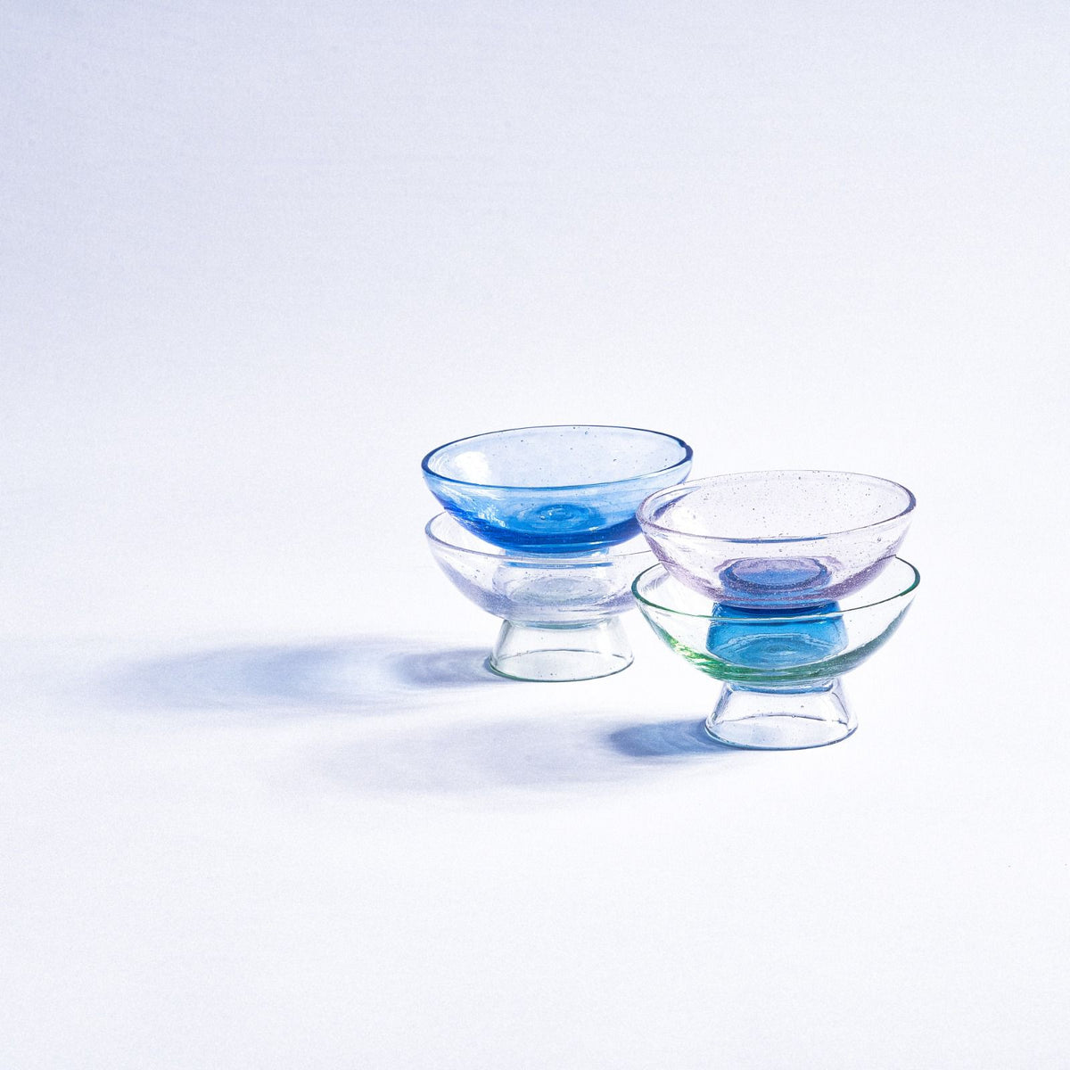 Blown Glass Cups Set