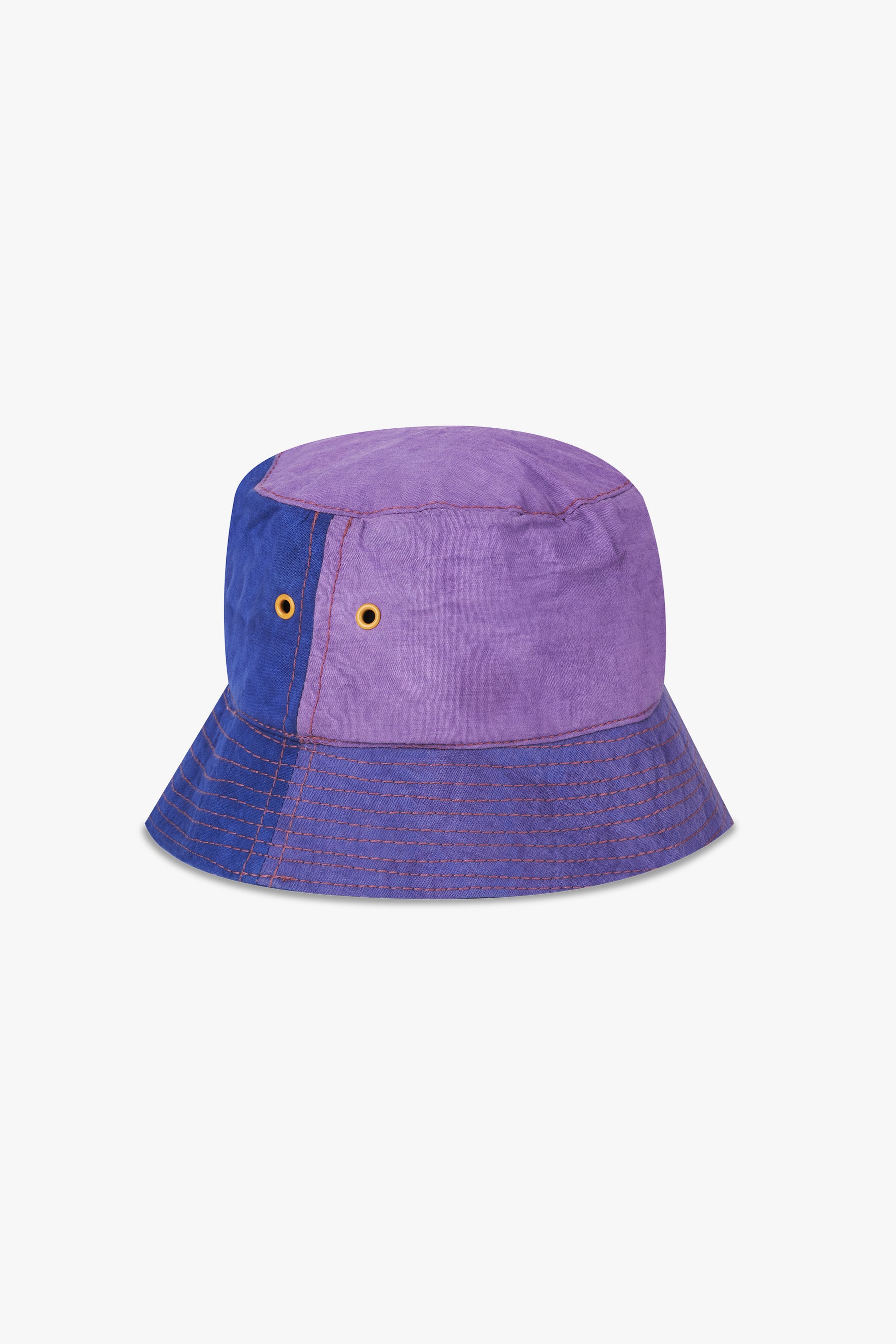 Patchwork Bucket Hat Purple/Blue