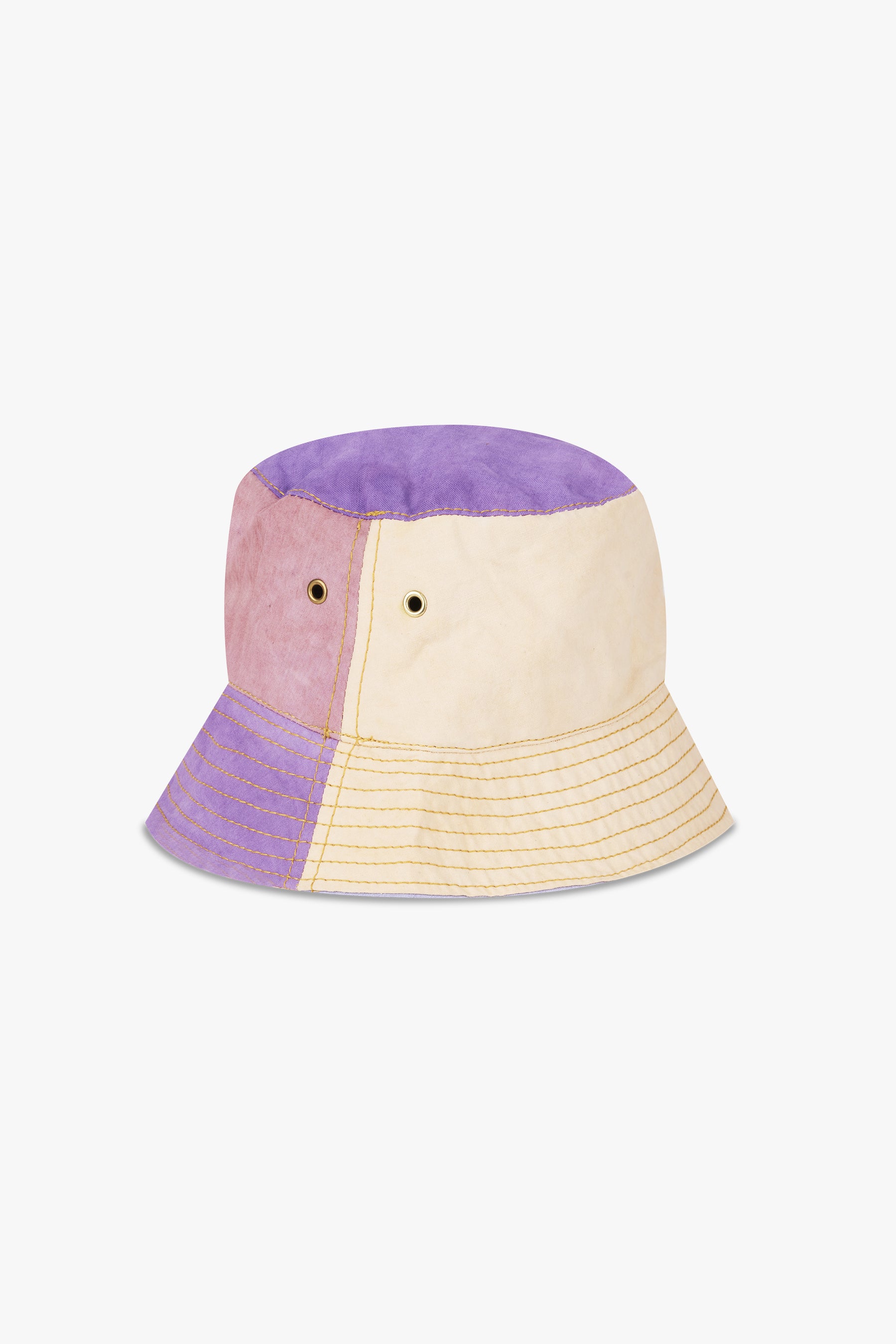 Patchwork Bucket Hat Purple/Pink