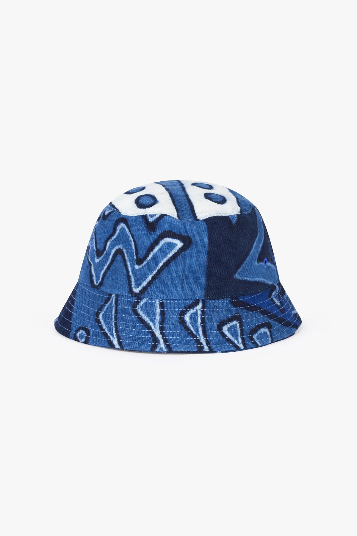 Bogolan Bucket Hat Blue Ubeku