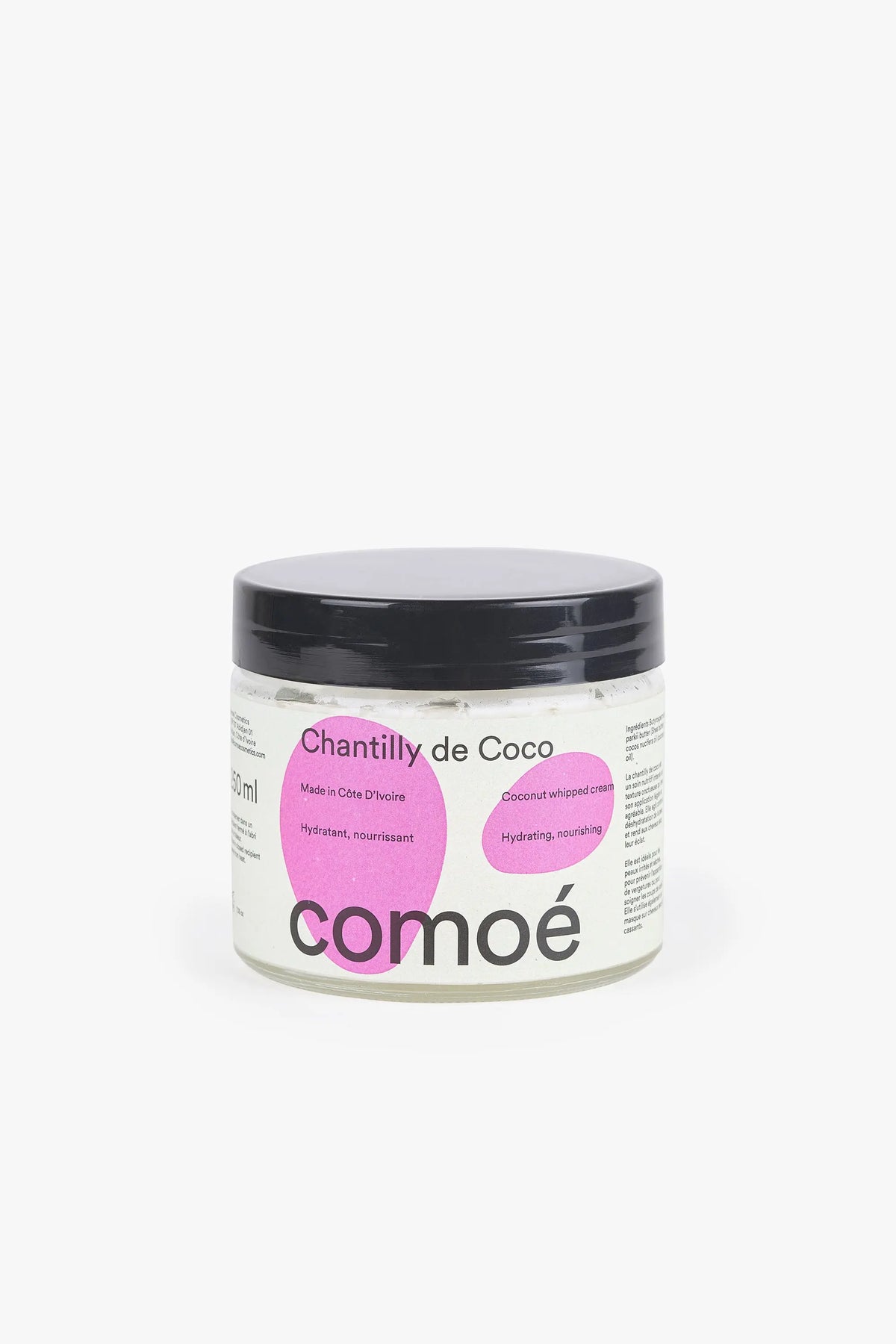 Coconut body & hair natural whipped cream 250ml comoé