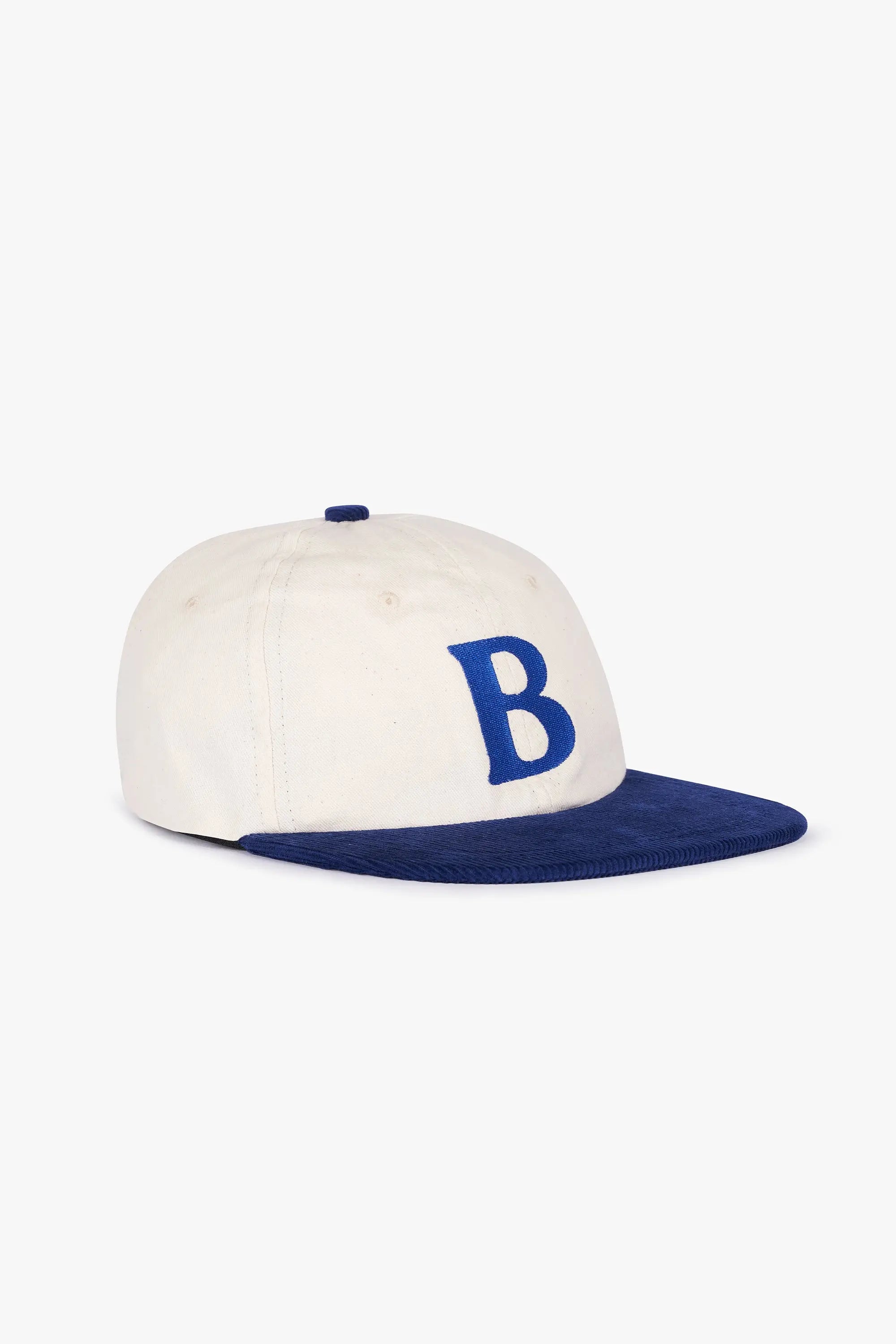 Corduroy Baseball Cap Blue / White Broke