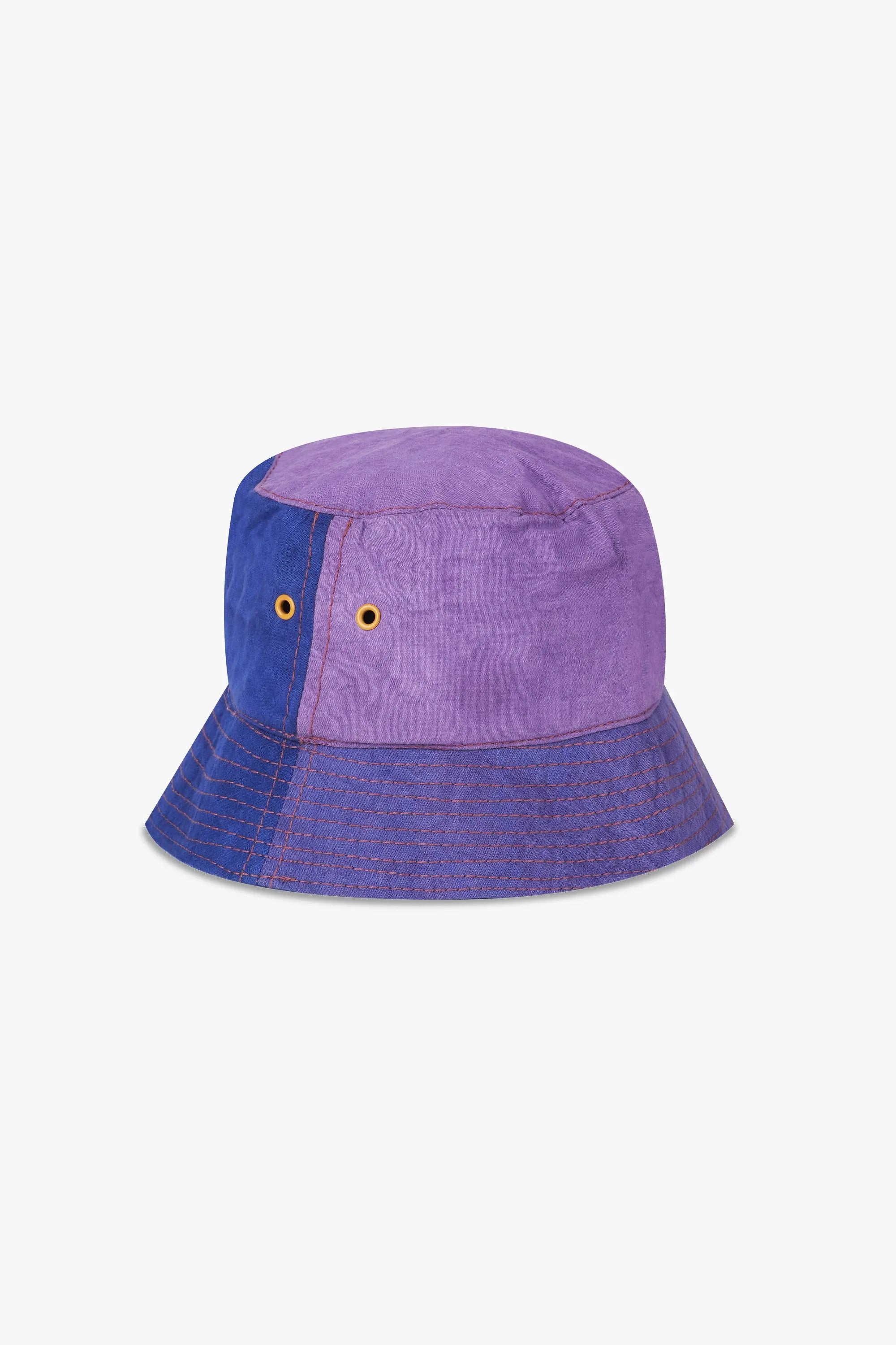 Patchwork Bucket Hat Purple/Blue Ubeku